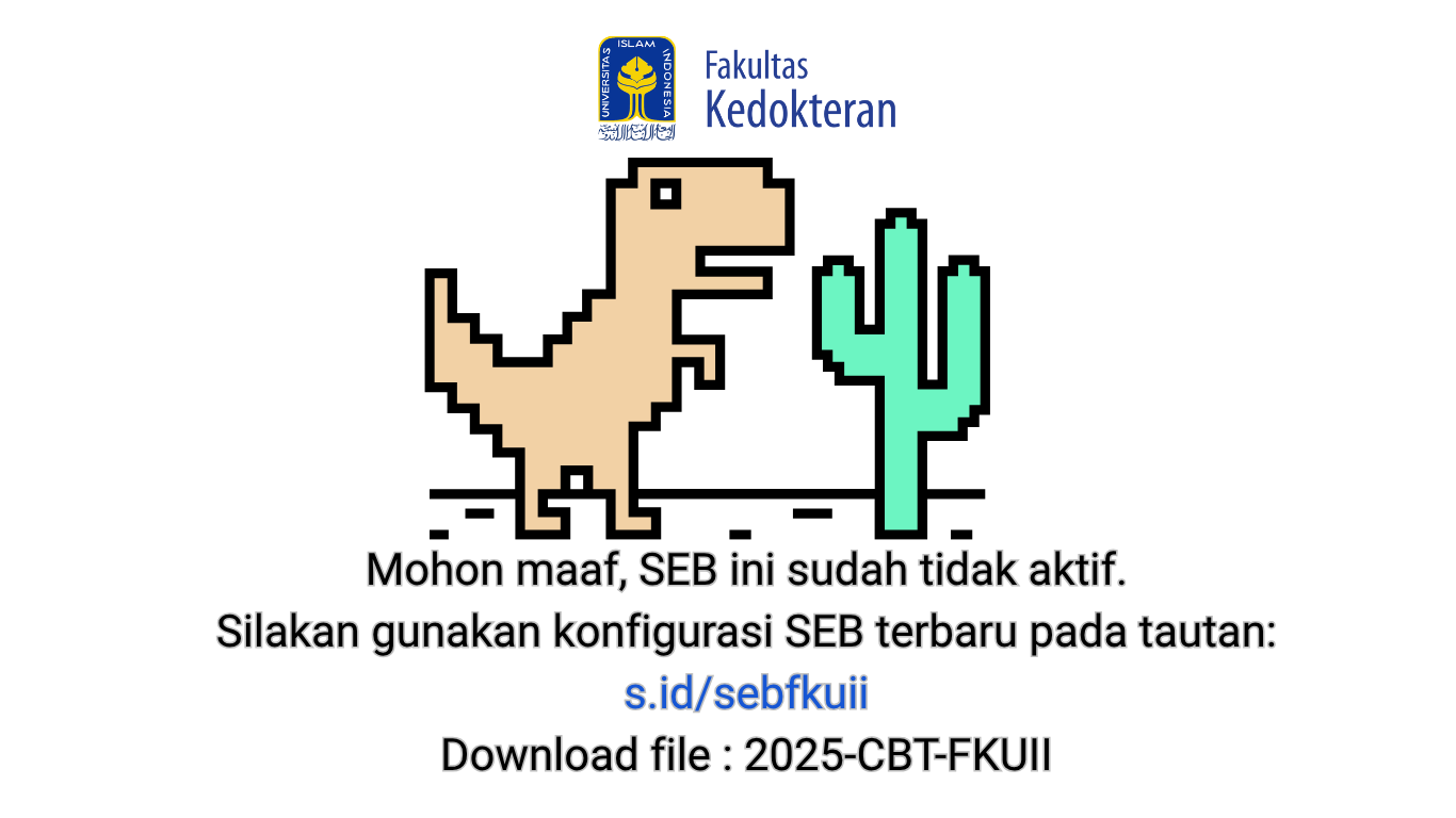 Pemberitahuan SEB Tidak Aktif